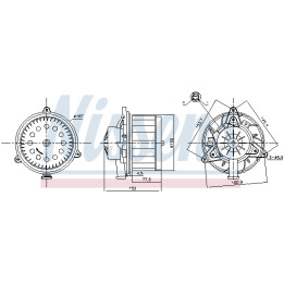 Dmuchawa nawiewu NISSENS 87618