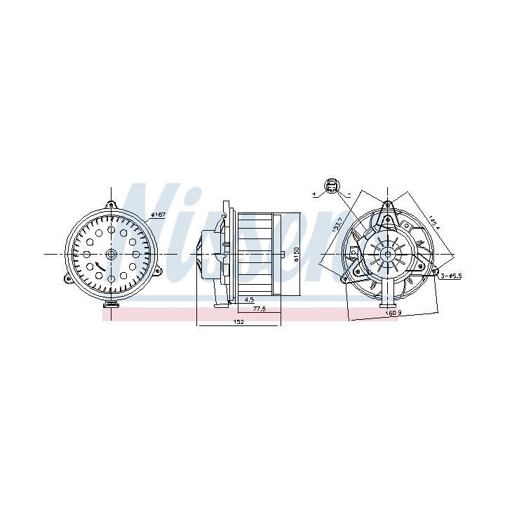 Dmuchawa nawiewu NISSENS 87618