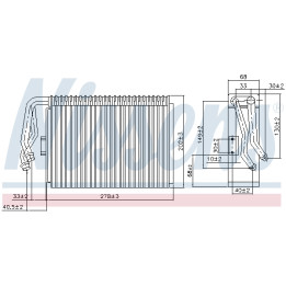 Parownik klimatyzacji NISSENS 92097