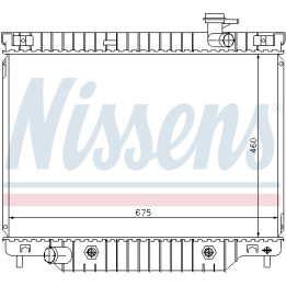 Chłodnica wody silnika NISSENS 69211