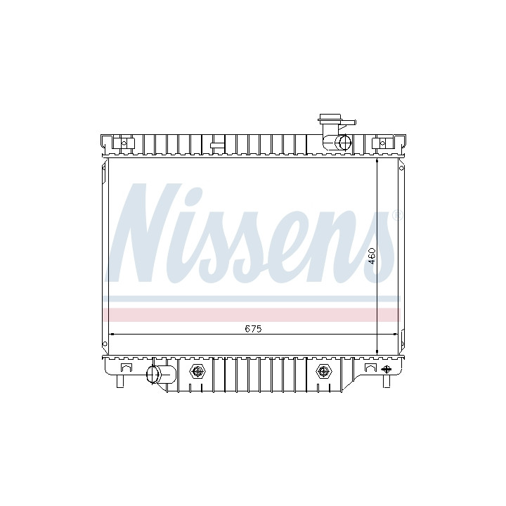 Chłodnica wody silnika NISSENS 69211