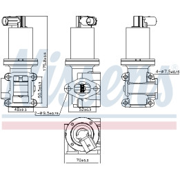 Zawór spalin EGR NISSENS 98180