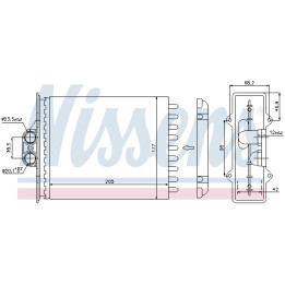 Nagrzewnica NISSENS 72657