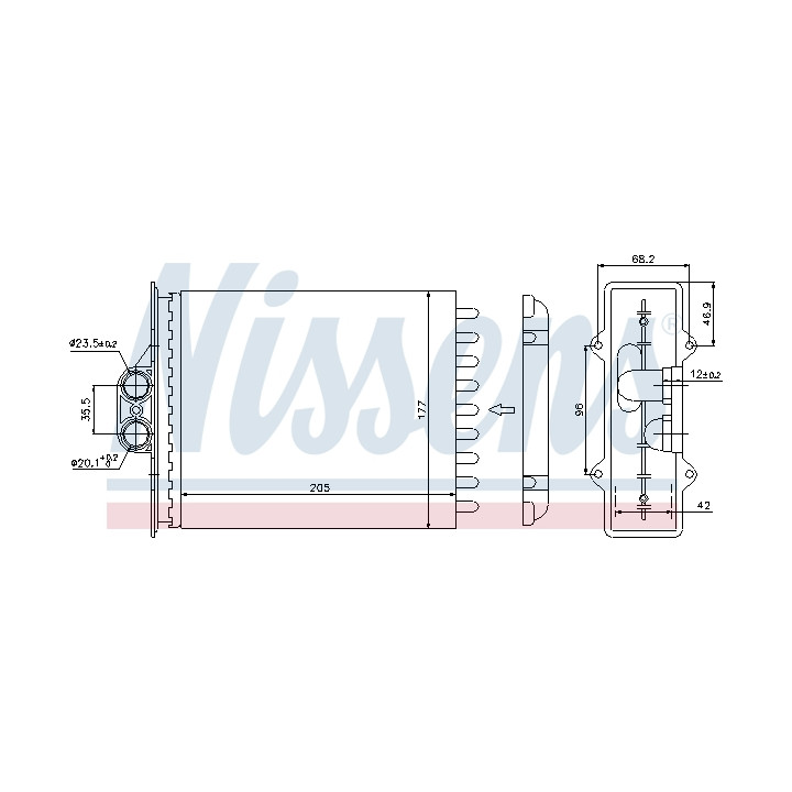 Nagrzewnica NISSENS 72657