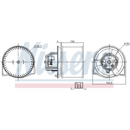 Dmuchawa nawiewu NISSENS 87026