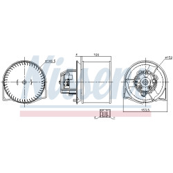 Dmuchawa nawiewu NISSENS 87026