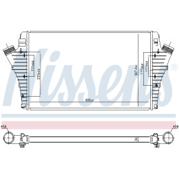 Chłodnica powietrza Intercooler NISSENS 96647