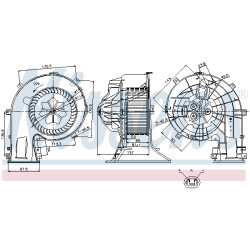 Dmuchawa nawiewu NISSENS 87025