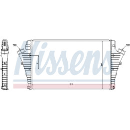 Chłodnica powietrza Intercooler NISSENS 96684