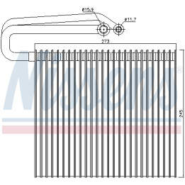 Parownik klimatyzacji NISSENS 92165