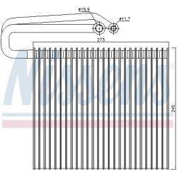 Parownik klimatyzacji NISSENS 92165