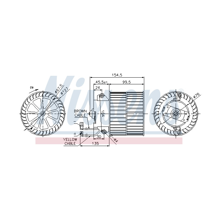 Dmuchawa nawiewu NISSENS 87057
