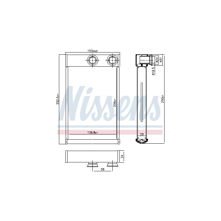 Nagrzewnica NISSENS 72669