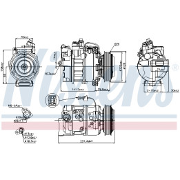 Sprężarka klimatyzacji NISSENS 89208