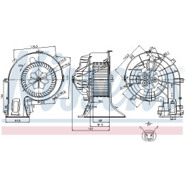 Dmuchawa nawiewu NISSENS 87049