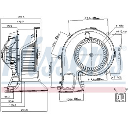 Dmuchawa nawiewu NISSENS 87067