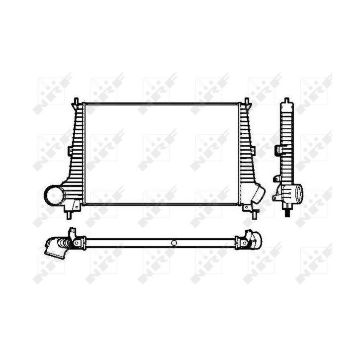 Chłodnica powietrza Intercooler NRF 30845