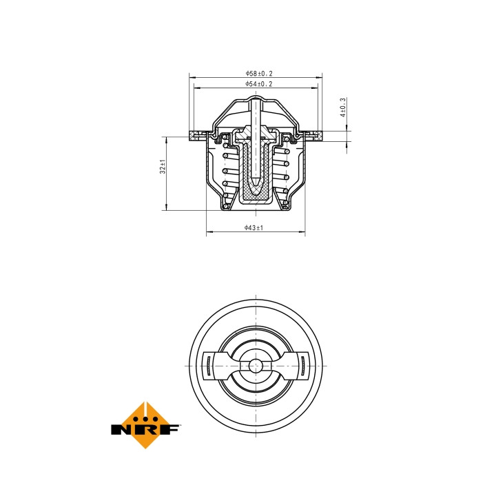 Termostat NRF 725205