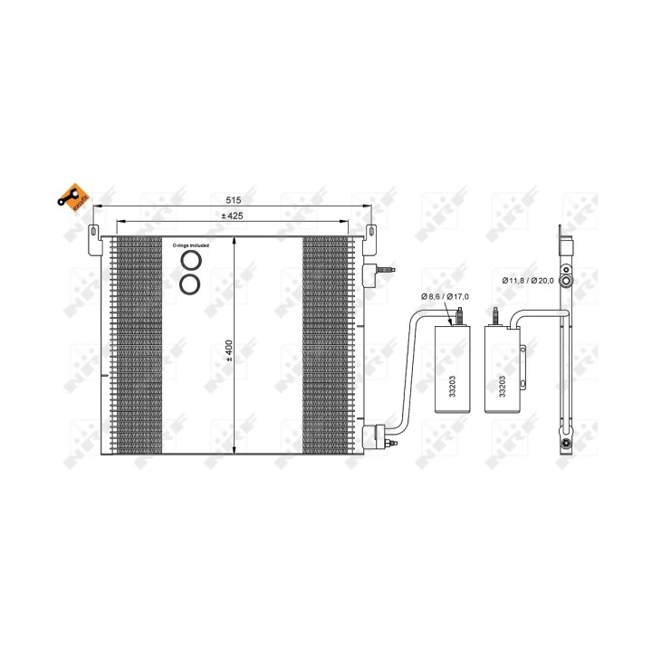 Skraplacz klimatyzacji NRF 35741