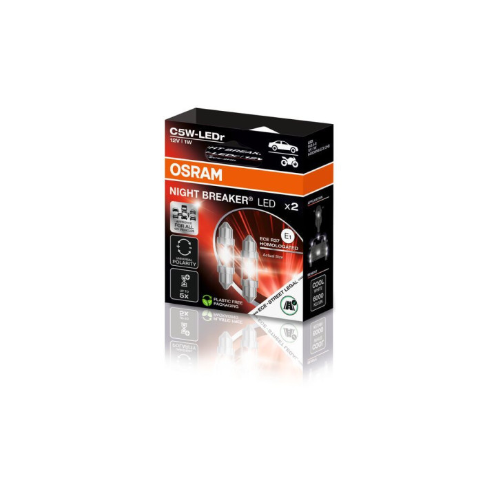 Żarówka oświetlenia tablicy rejestracyjnej OSRAM 6418DWNB-ECE-2HB