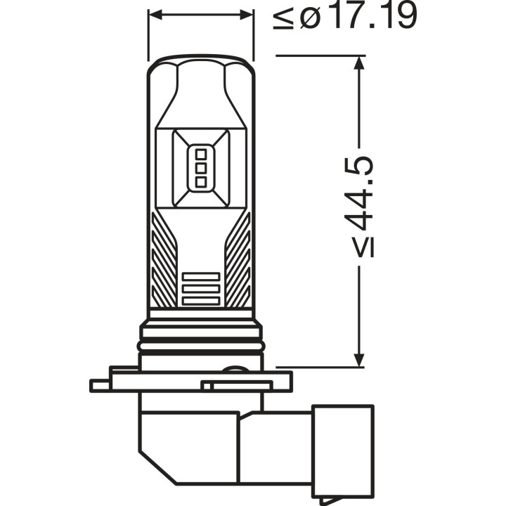 Żarówka reflektora świateł przednich OSRAM 9145DWESY-2HB