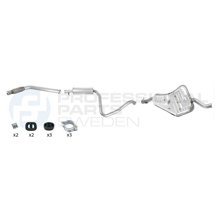 Układ wydechowy Professional Parts 253448017