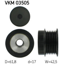 Sprzęgło jednokierunkowe alternatora SKF VKM 03505