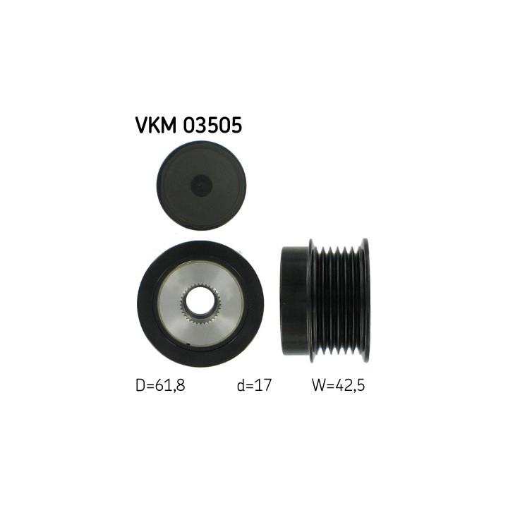 Sprzęgło jednokierunkowe alternatora SKF VKM 03505