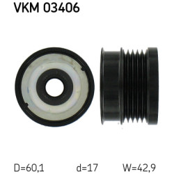 Sprzęgło jednokierunkowe alternatora SKF VKM 03406
