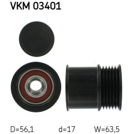 Sprzęgło jednokierunkowe alternatora SKF VKM 03401