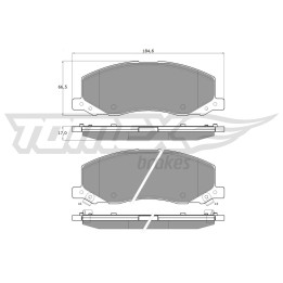 Klocki hamulcowe TOMEX Brakes TX 16-35