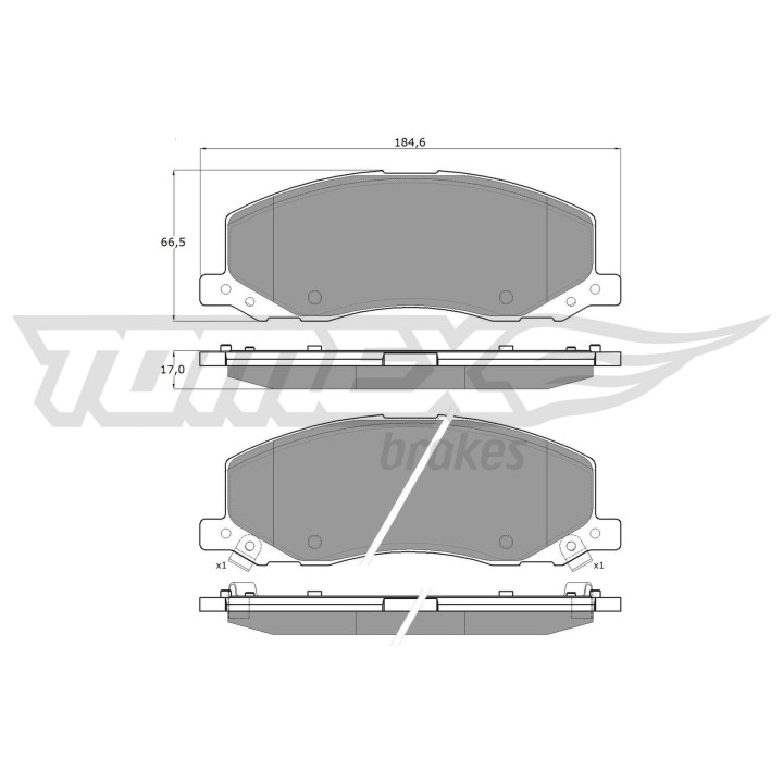 Klocki hamulcowe TOMEX Brakes TX 16-35