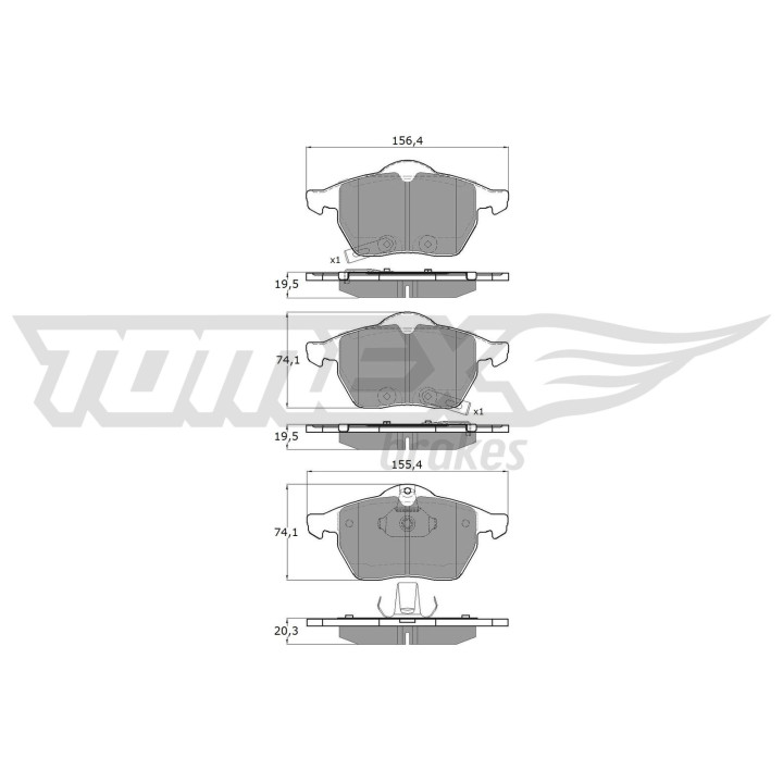 Klocki hamulcowe TOMEX Brakes TX 13-57