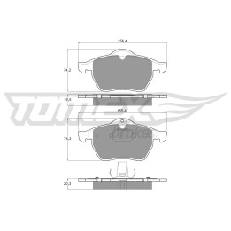 Klocki hamulcowe TOMEX Brakes TX 12-25