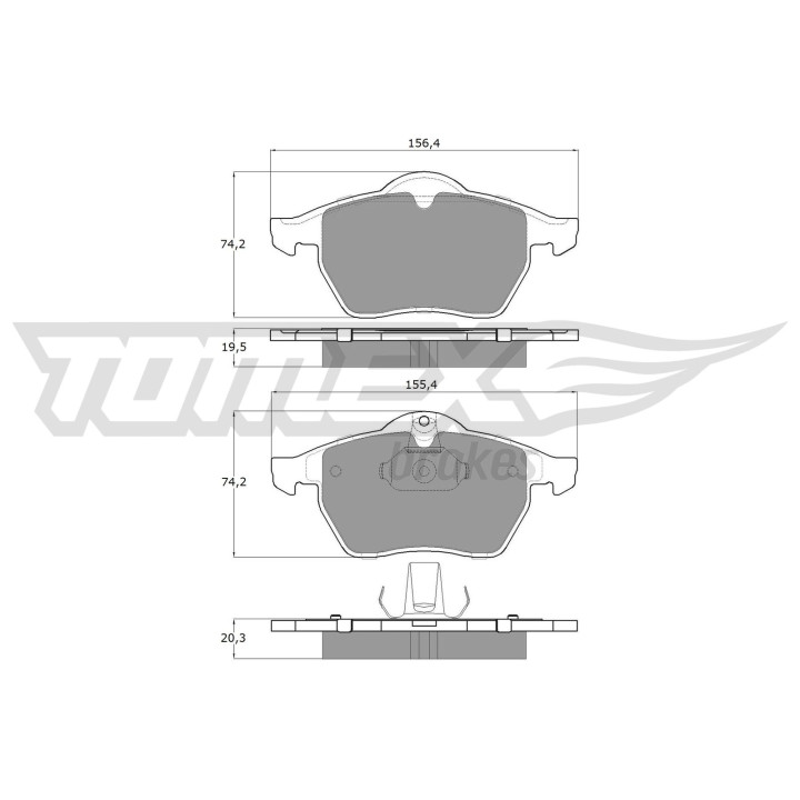 Klocki hamulcowe TOMEX Brakes TX 12-25