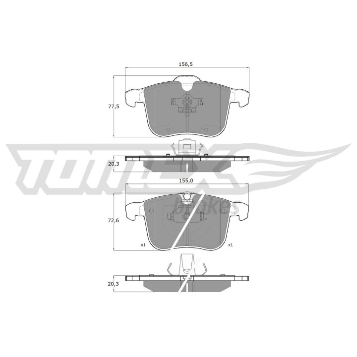 Klocki hamulcowe TOMEX Brakes TX 16-19