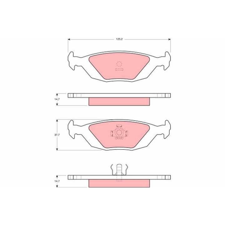 Klocki hamulcowe TRW GDB392