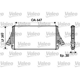 Chłodnica powietrza Intercooler VALEO 817729