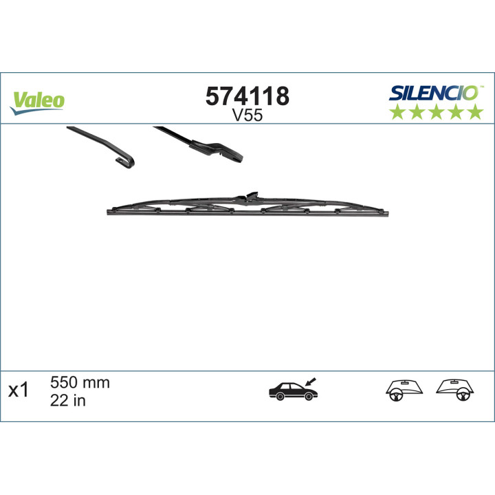 Pióro wycieraczki VALEO 574118