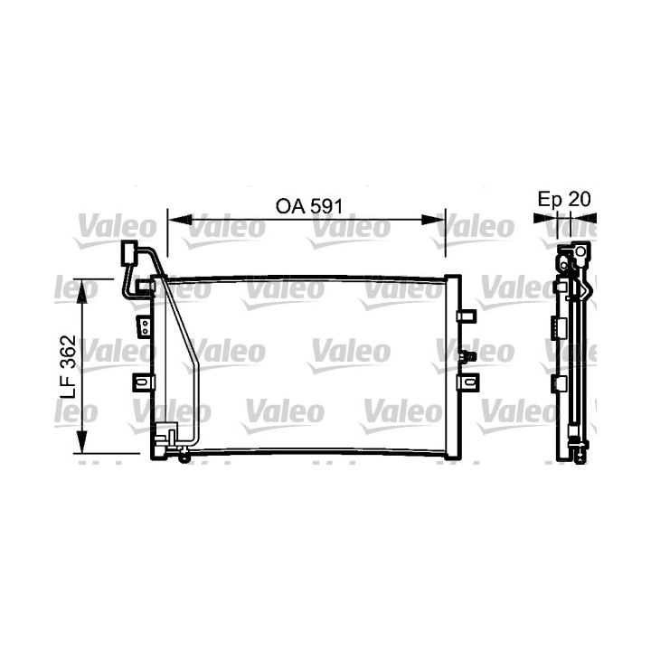 Skraplacz klimatyzacji VALEO 814000