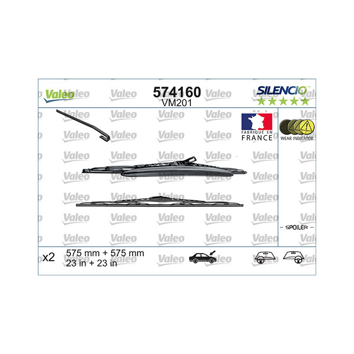 Pióro wycieraczki VALEO 574160