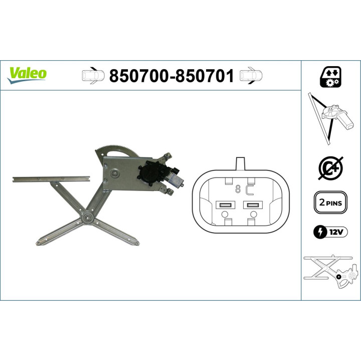 Podnośnik szyby VALEO 850700