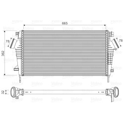 Chłodnica powietrza Intercooler VALEO 818603