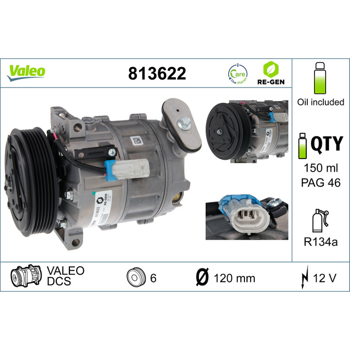 Sprężarka klimatyzacji VALEO 813622