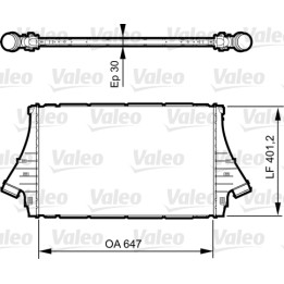 Chłodnica powietrza Intercooler VALEO 818840