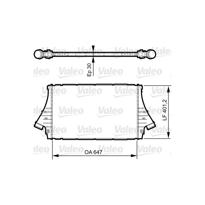Chłodnica powietrza Intercooler VALEO 818840