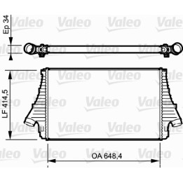 Chłodnica powietrza Intercooler VALEO 818818