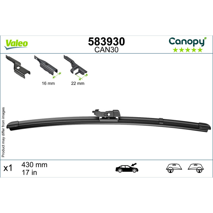 Pióro wycieraczki VALEO 583930