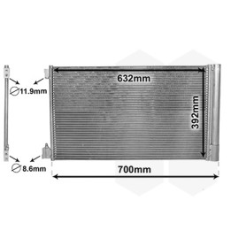 Skraplacz klimatyzacji VAN WEZEL 37005478