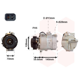 Sprężarka klimatyzacji VAN WEZEL 4700K065